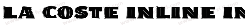 La Coste Inline Inline字体转换